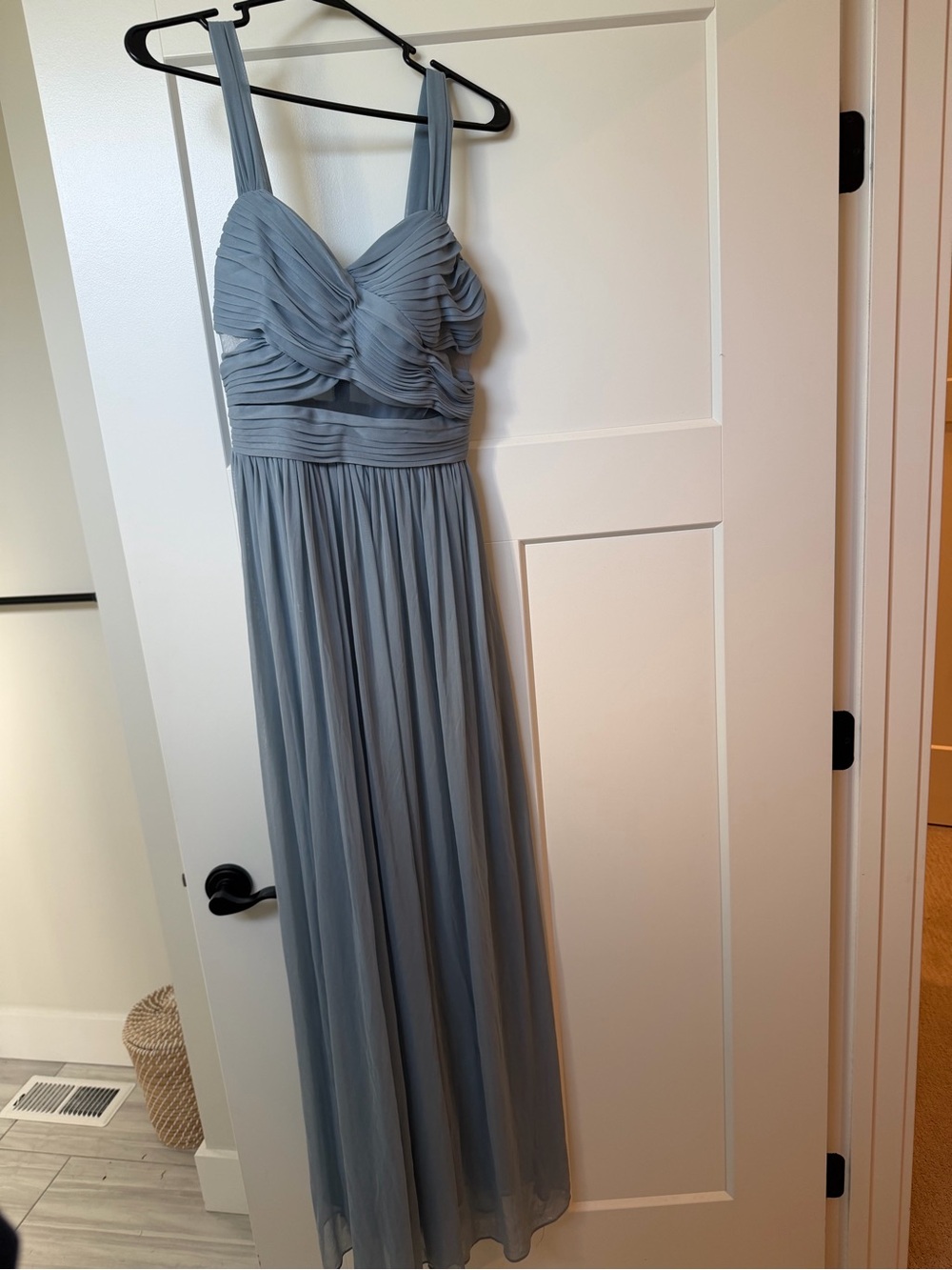 Birdy Grey Madison Dusty Blue Chiffon Bridesmaid Dress